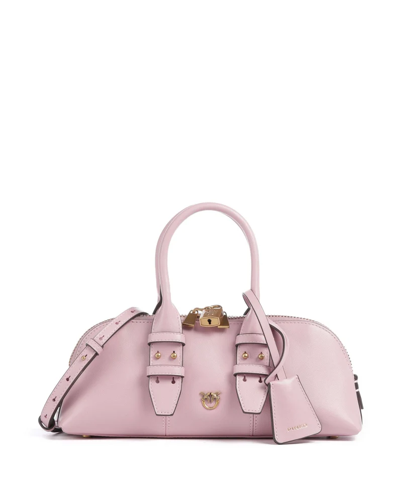 Pinko Bowling Horizontal Bolso de mano rosa chiaro/antique gold