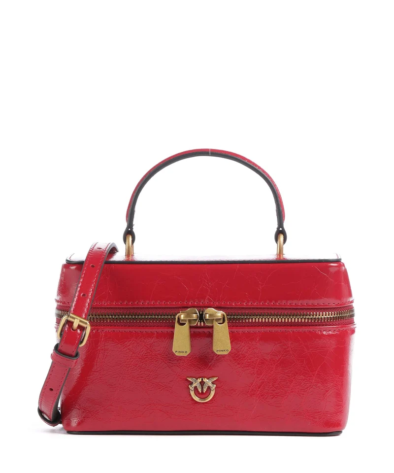 Pinko Vanity Mini Bandolera rosso rio/antique gold