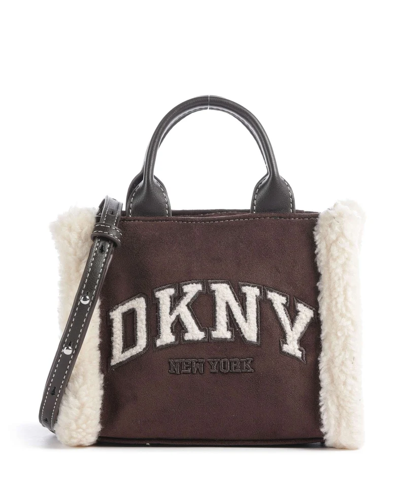 DKNY Hadlee Mini Bandolera coffee bean