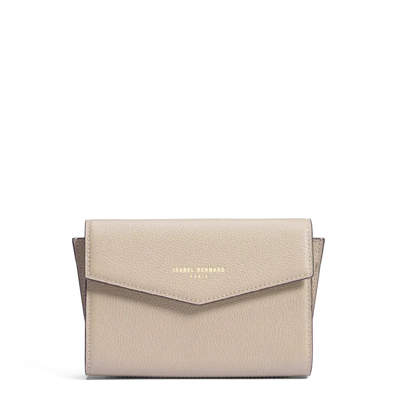 Isabel Bernard Honoré Lina Beige Clutch Met Afneembare Schouderketting IB21135-072