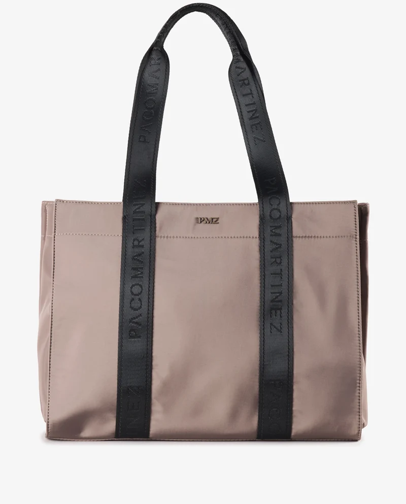 SHOPPER TIRAS BEIGE