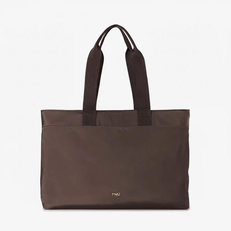 SHOPPER NYLON MARRÓN