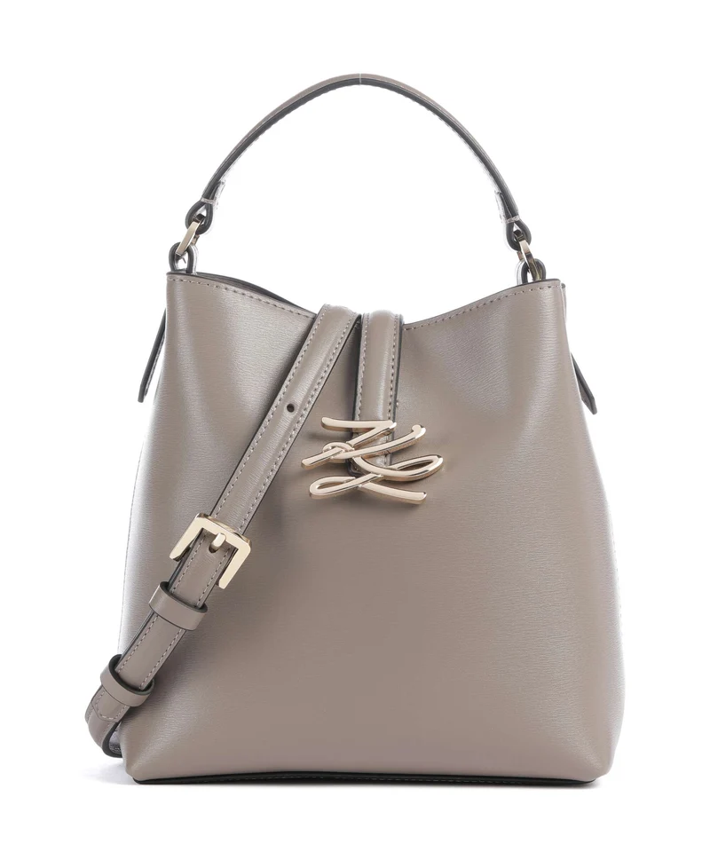 Karl Lagerfeld K/Autograph Small Bucket bolso de mano ash grey