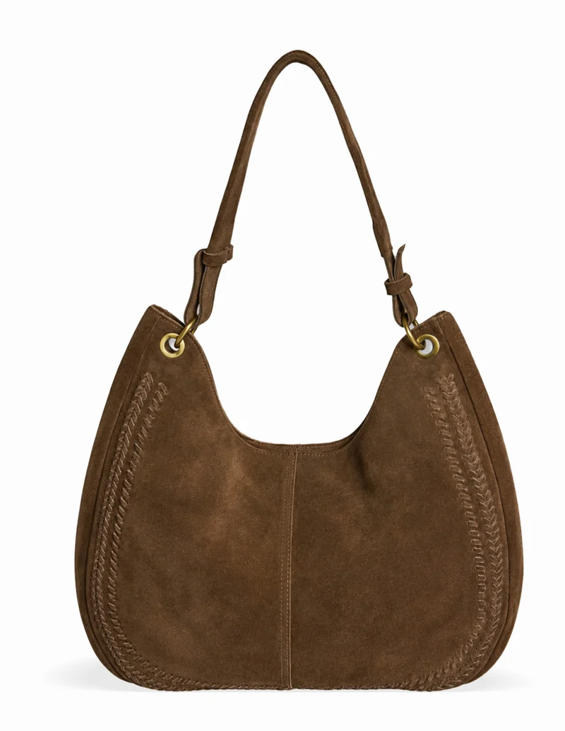 BOLSO SERRAJE ESPIGA MARRON