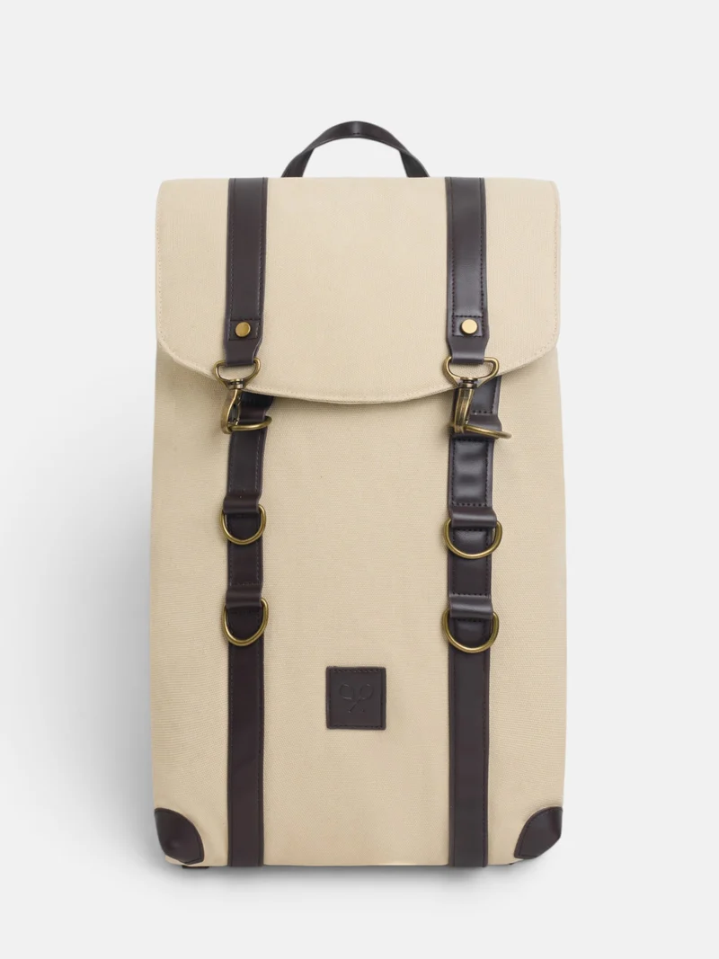 Mochila ajustable beige