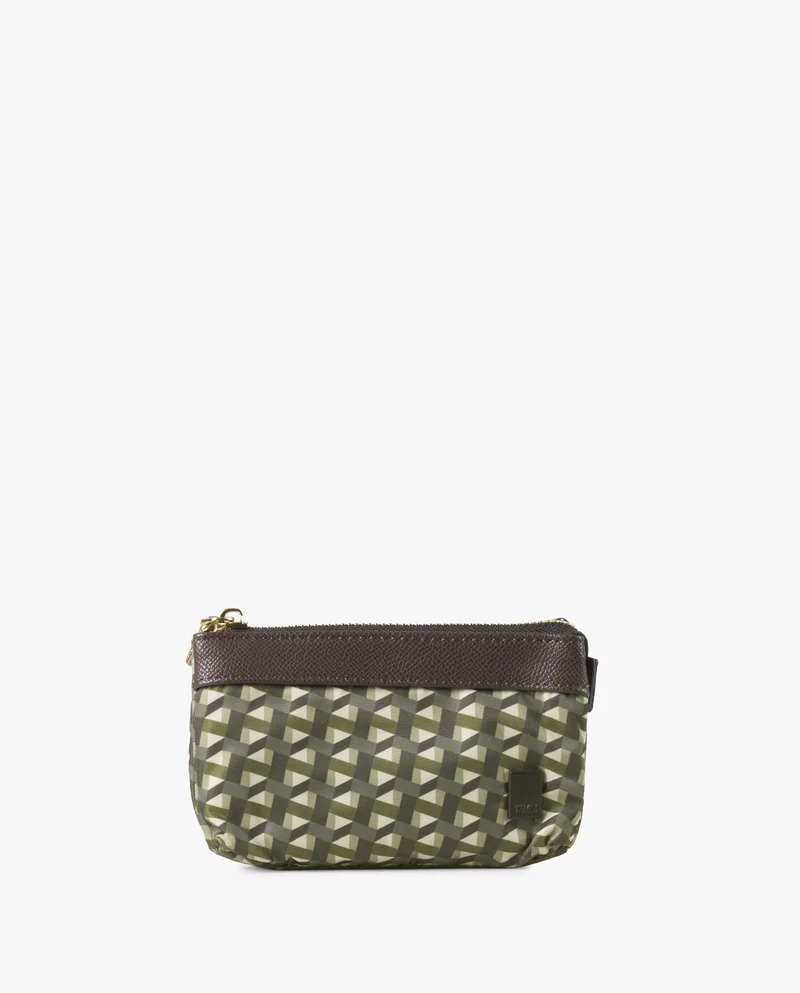 MONEDERO NYLON PRINT VERDE