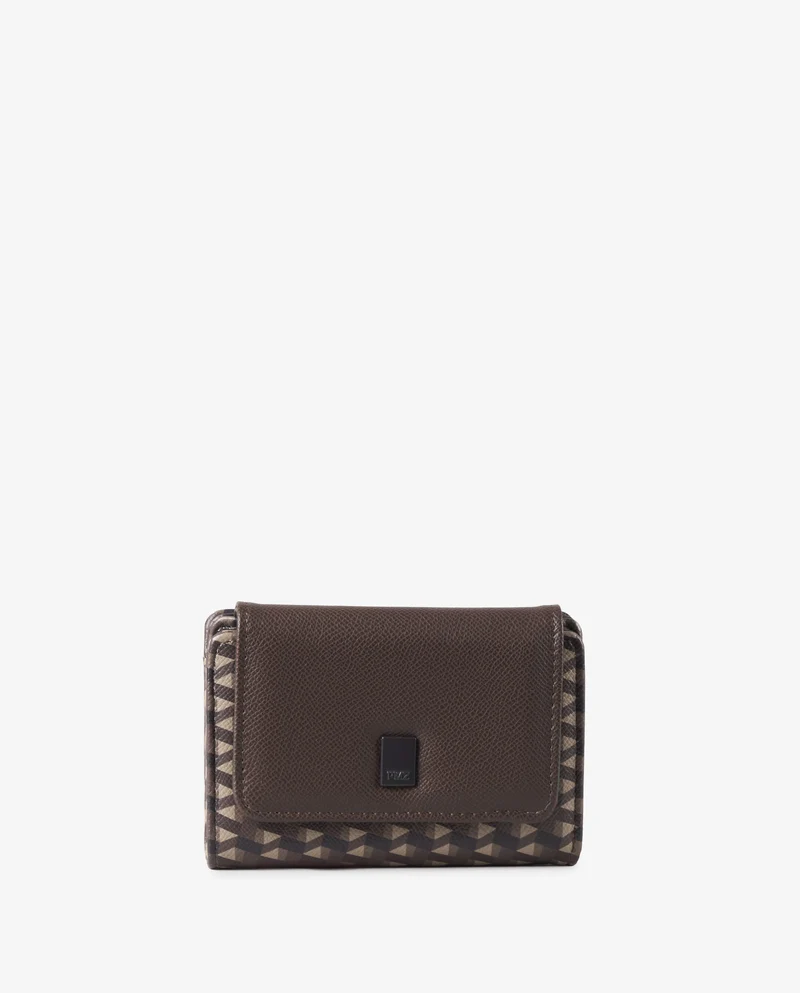 BILLETERA PRINT MARRÓN