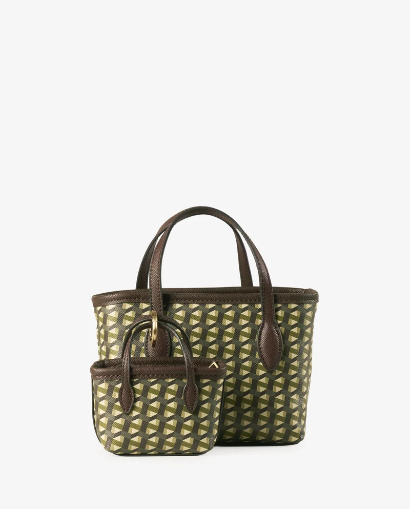 MINI TOTE PRINT VERDE