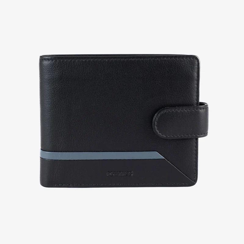 Billetero americano de Piel (11,5x9,5cm) monedero a clic Matties Core