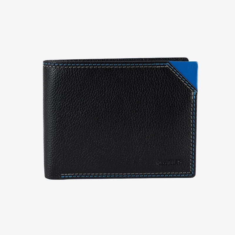 Billetero americano de Piel (11,5x9cm) con monedero a clic Matties Hudson