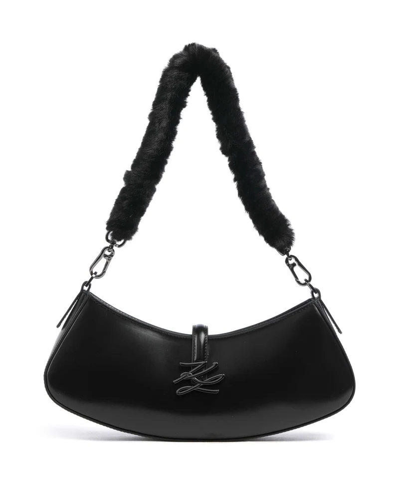 Karl Lagerfeld K/Autograph Small Bolso de hombro black gunmetal