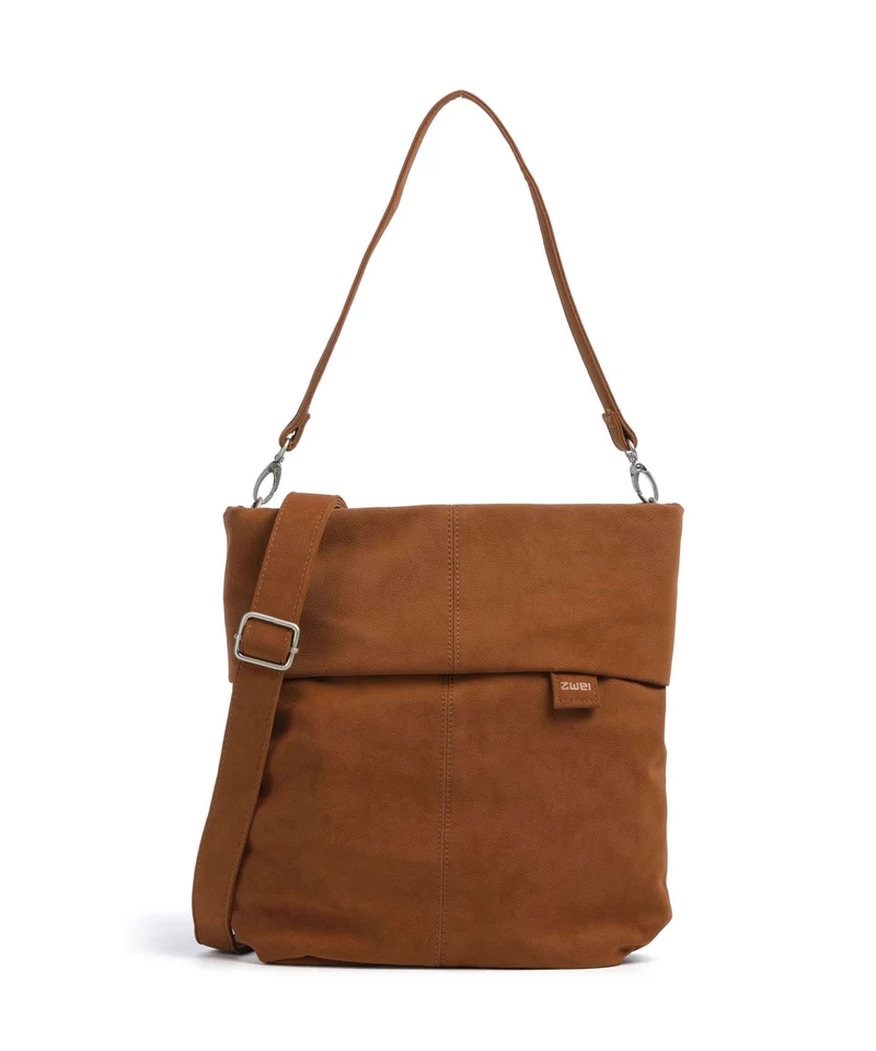 Zwei Mademoiselle.M M12 Bolso de hobo nubuk/cognac