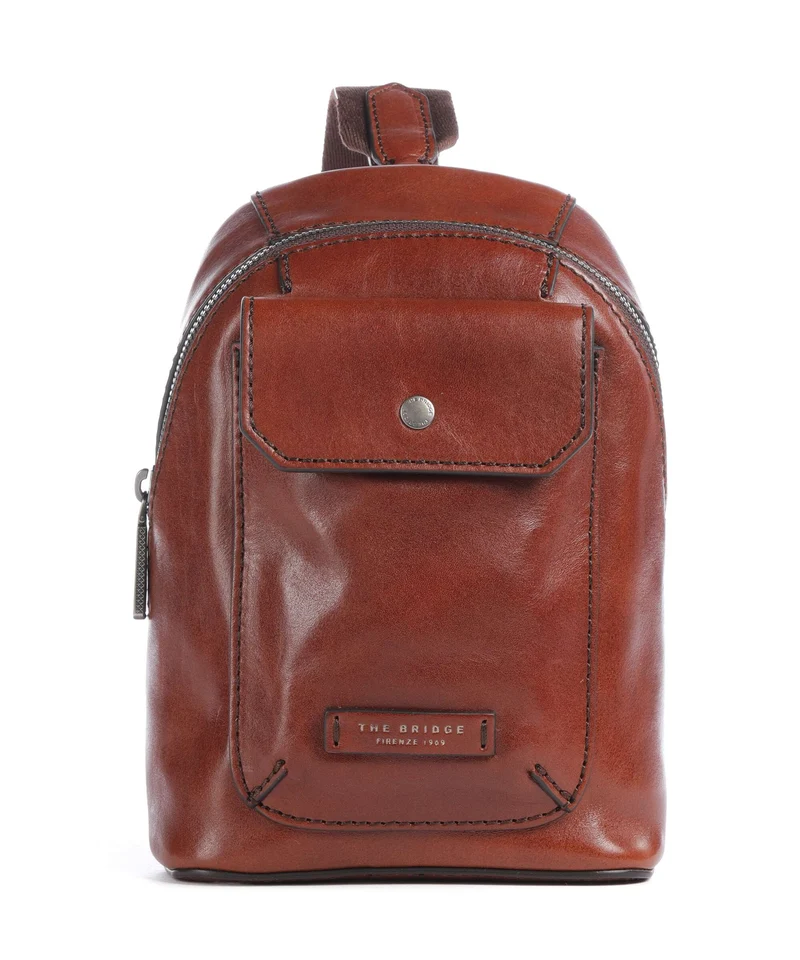 The Bridge Mattia Mochila sling marrone