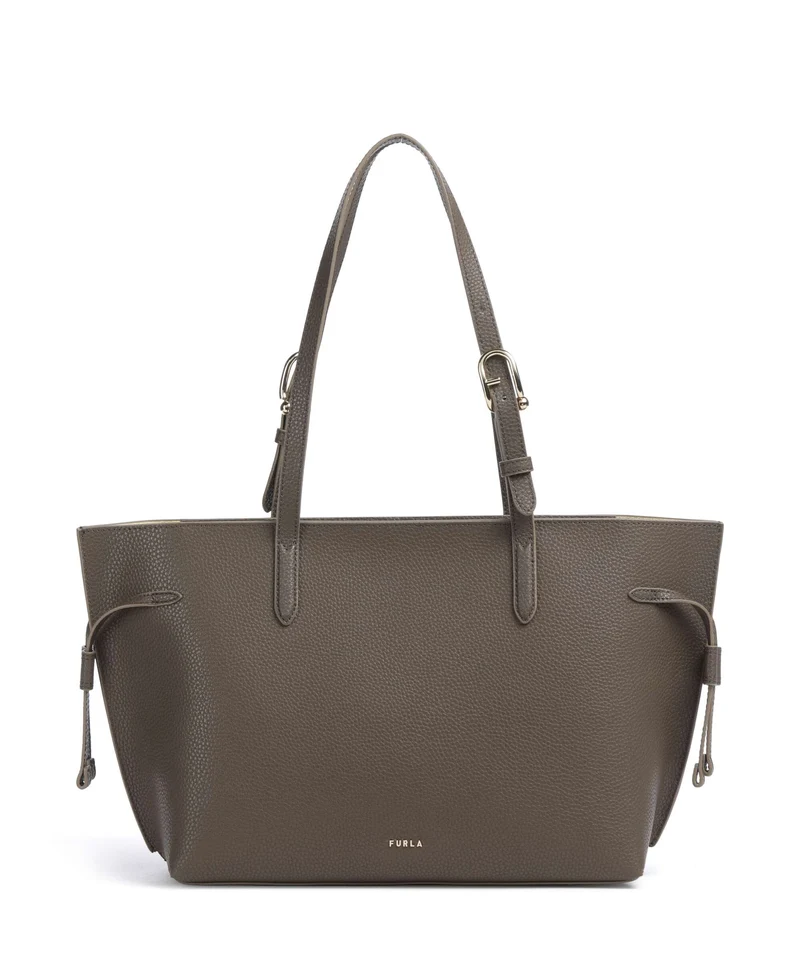 Furla Ava M Bolsa shopping mogano/cremino