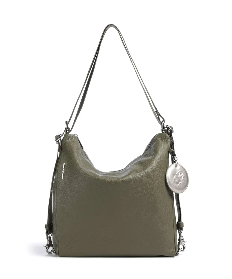 Mandarina Duck Mellow Leather Bolso mochila winter olive