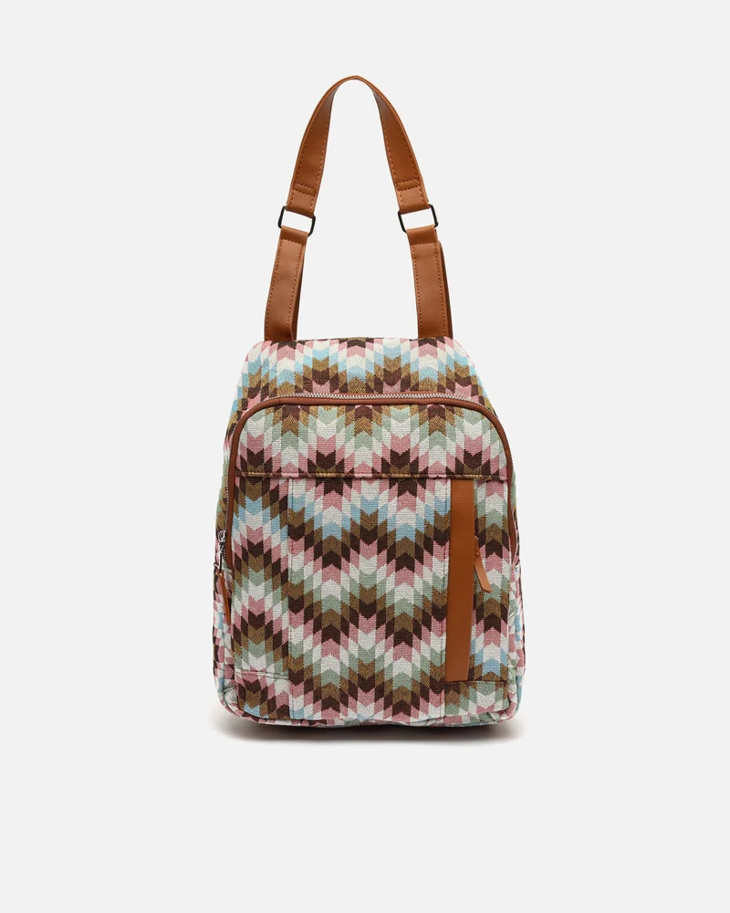 Dila mochila antirrobo estampado jacquard
