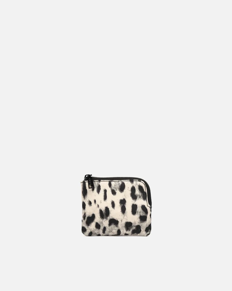 Saturnia portamonedas animal print con cierre de cremallera