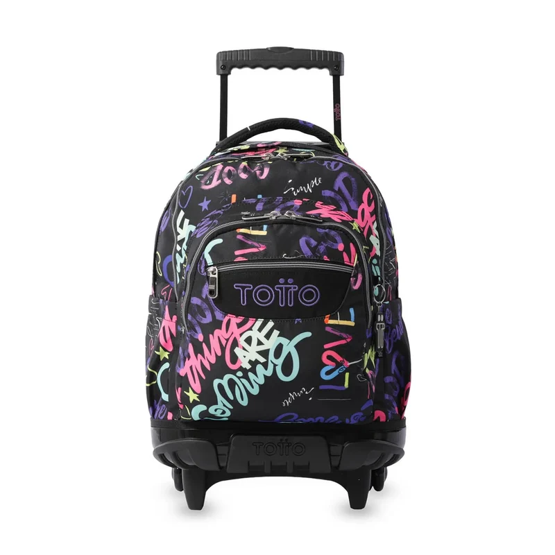 Mochila escolar con ruedas Totto Renglones - Letry