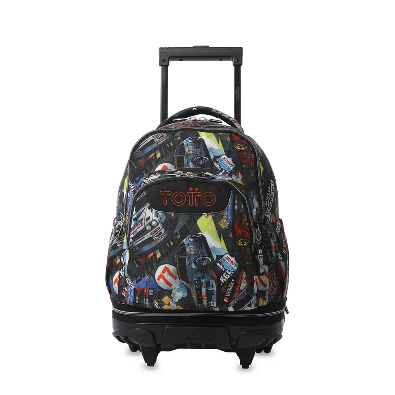 Mochila escolar ruedas desmontable Totto Tiza - Rally Red