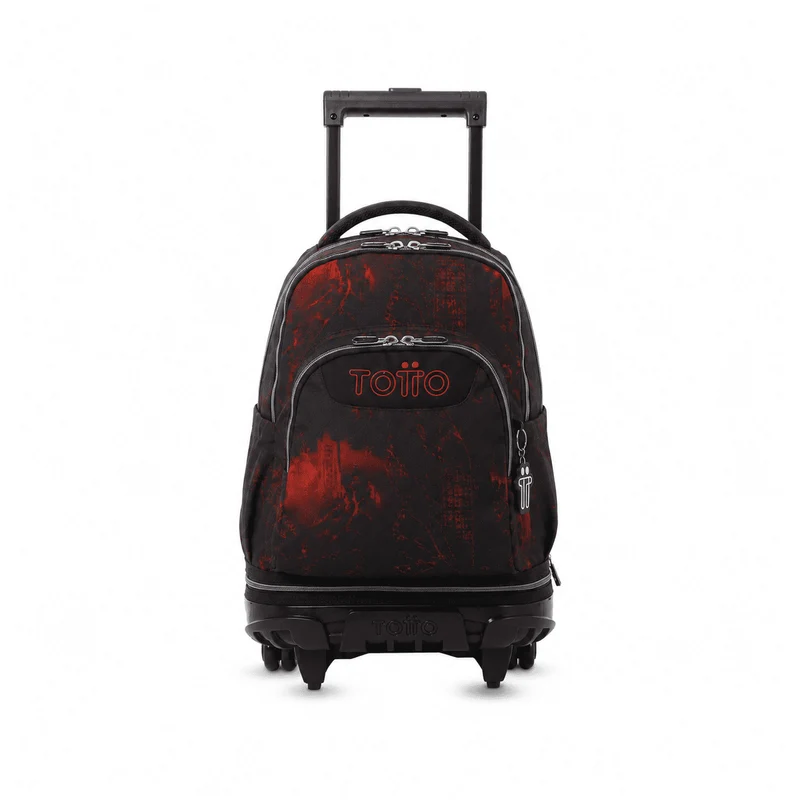 Mochila escolar ruedas desmontable Totto Tiza - Bosque digital