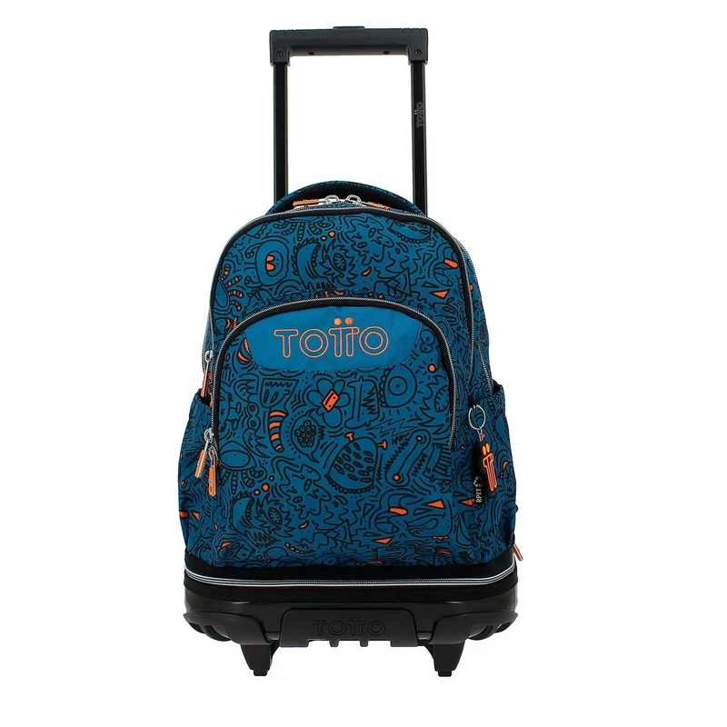 Mochila escolar ruedas desmontable Totto Tiza - Grafer