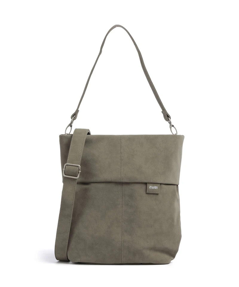 Zwei Mademoiselle.M M12 Bolso de hobo nubuk/mud