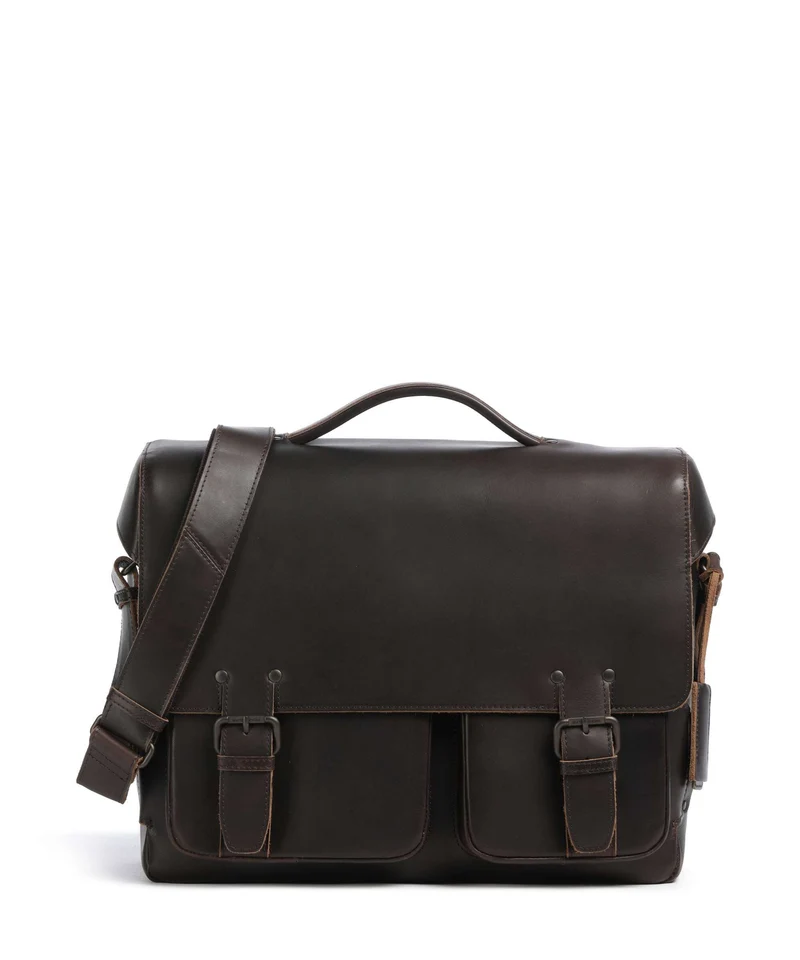 Aunts & Uncles Heritage Finn Maletín dark brown
