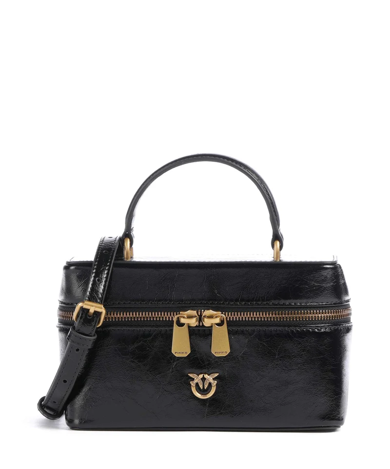 Pinko Vanity Mini Bandolera nero/antique gold