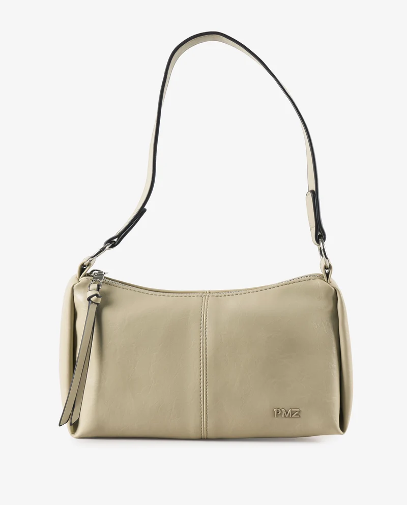 BANDOLERA EFECTO PIEL BEIGE