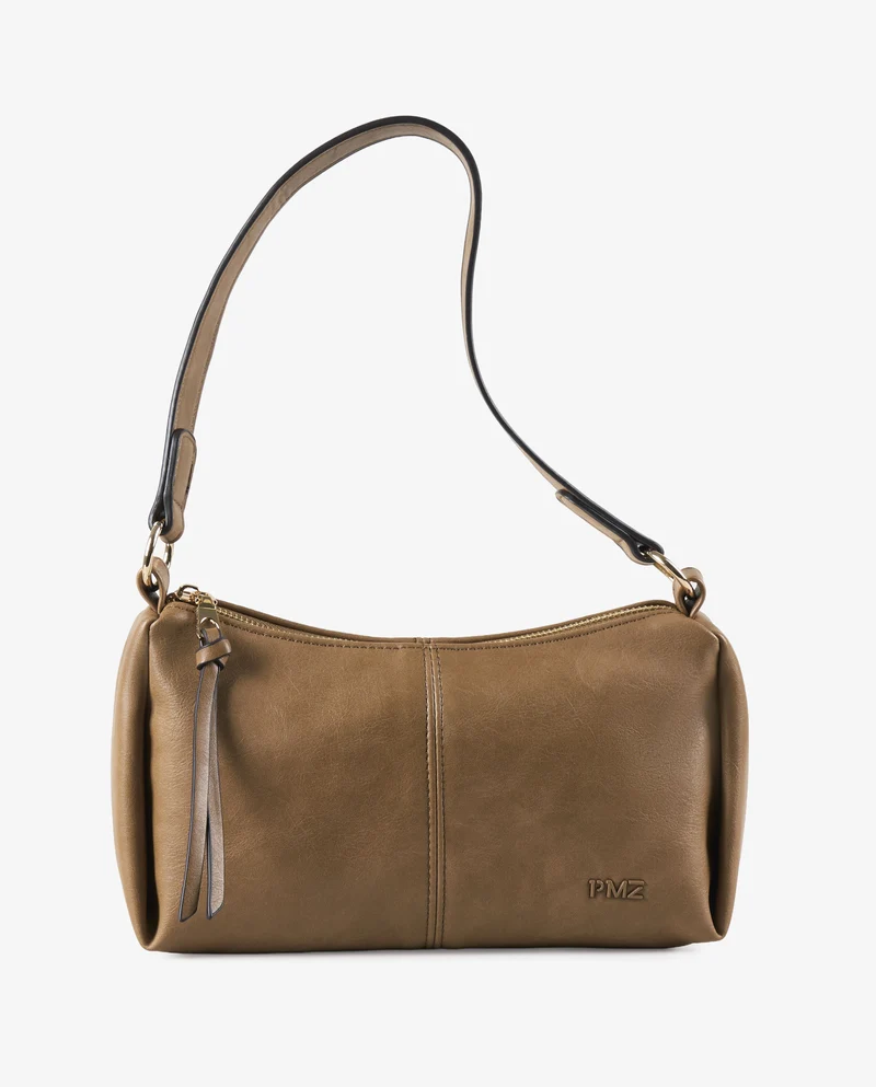 BANDOLERA EFECTO PIEL CAMEL