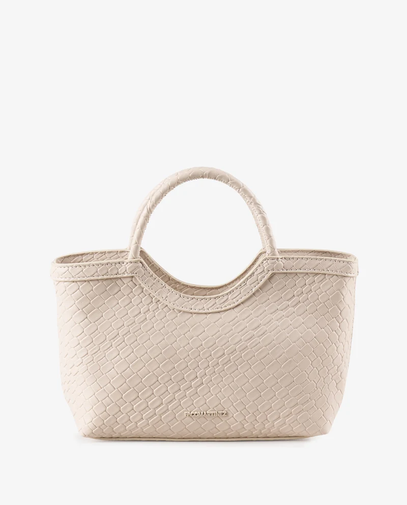 TOTE TRENZADO BEIGE
