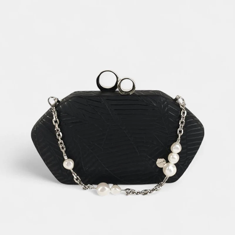 Bolso de Fiesta tipo Clutch Volum Dione Negro