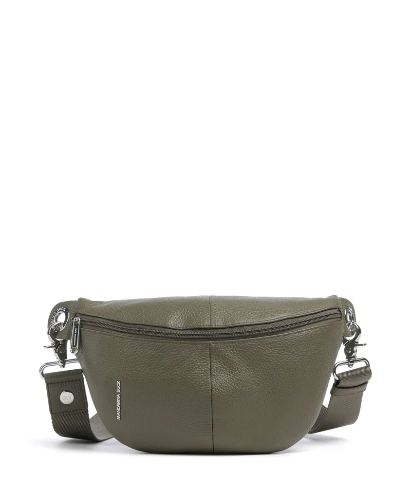 Mandarina Duck Mellow Leather Riñonera winter olive