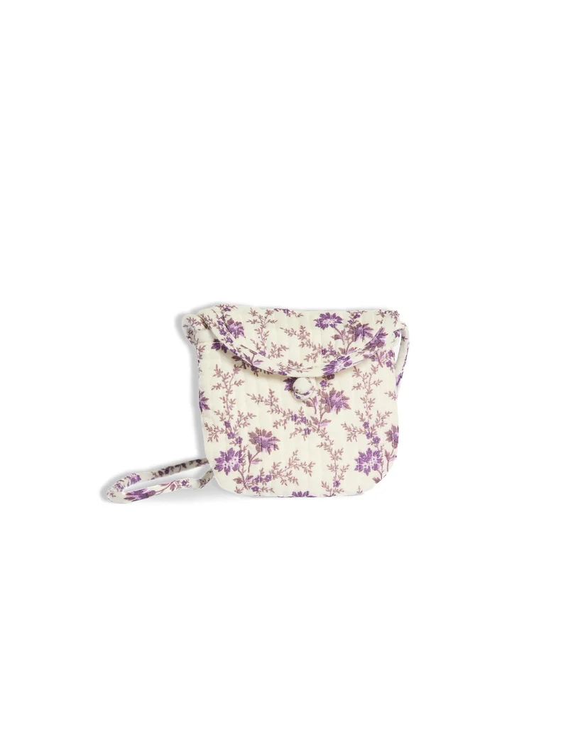 BANDOLERA BEBÉ BRIGHT FLOWERS PLUM