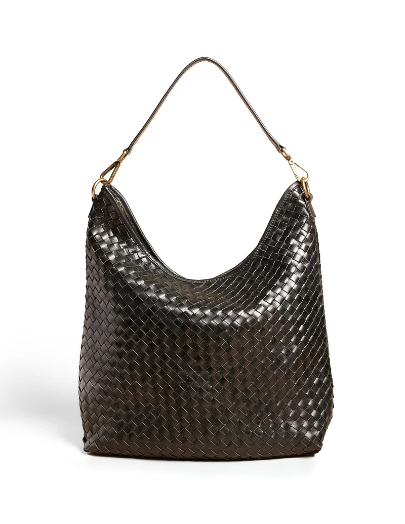 BOLSO TRENZADO NEGRO