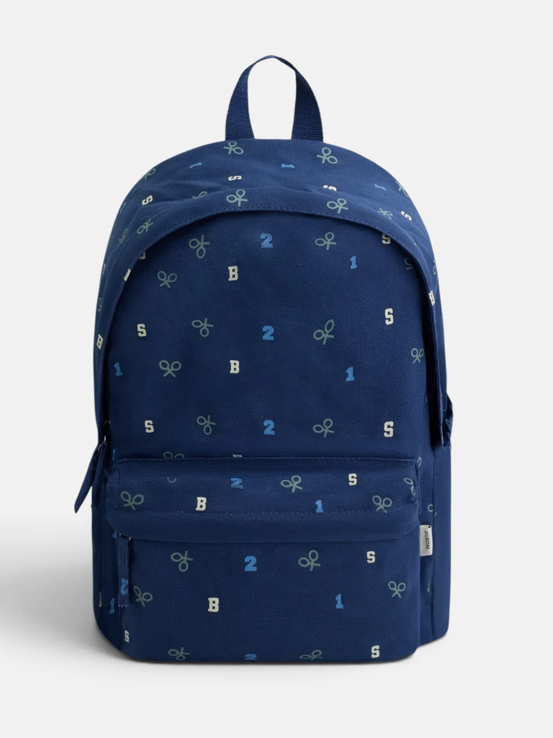 Mochila kids estampado azul marino