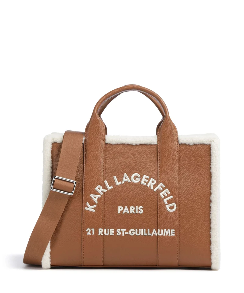 Karl Lagerfeld K/Rue St Guillaume Medium Bolso de mano dark tan