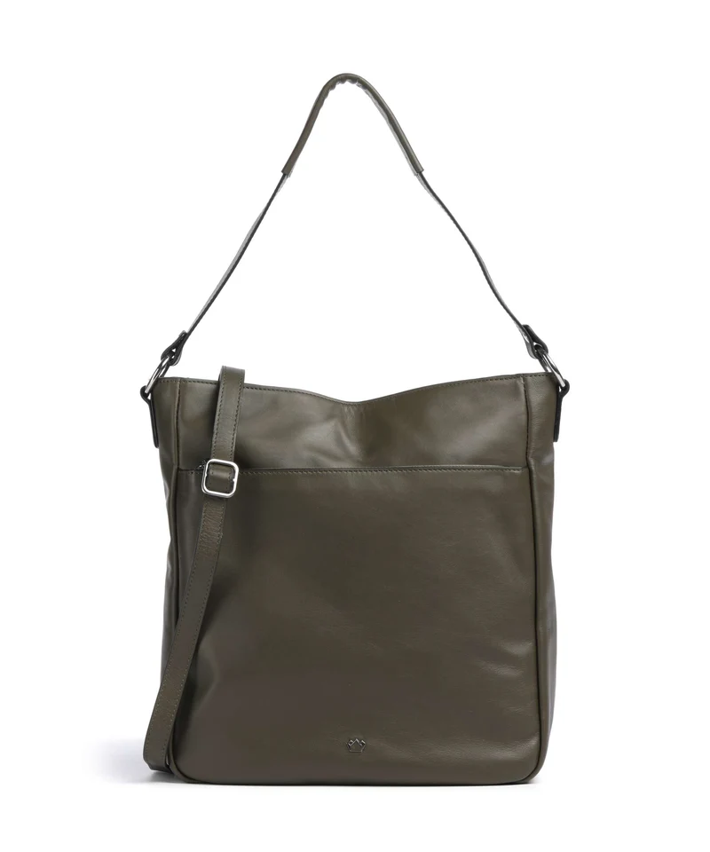 Castelijn & Beerens Babette Nappa Bolso de hobo dark military