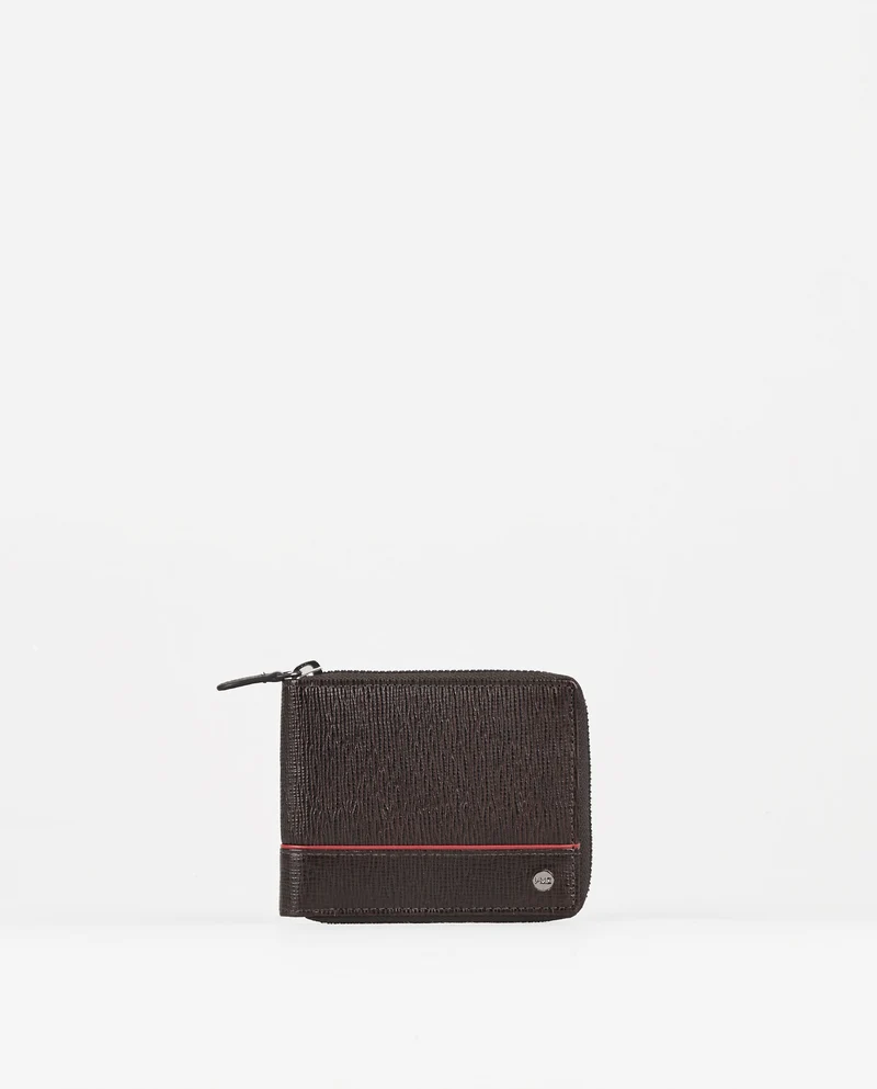 BILLETERA PIEL CREMALLERA CABALLERO