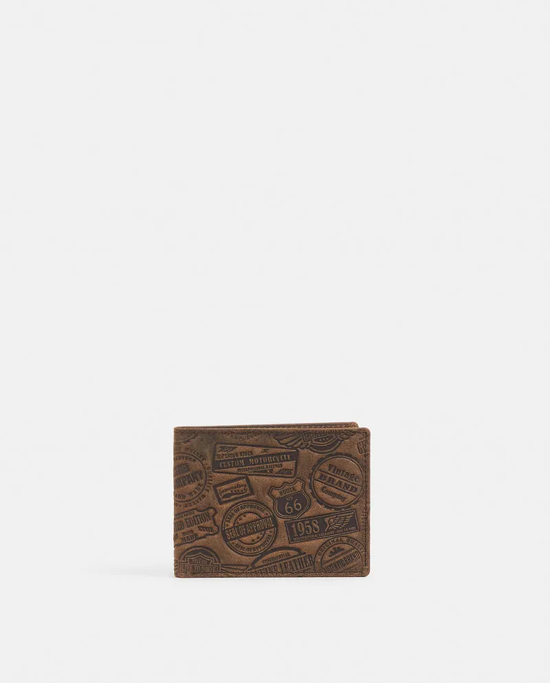 BILLETERA MEDIANA VINTAGE PIEL