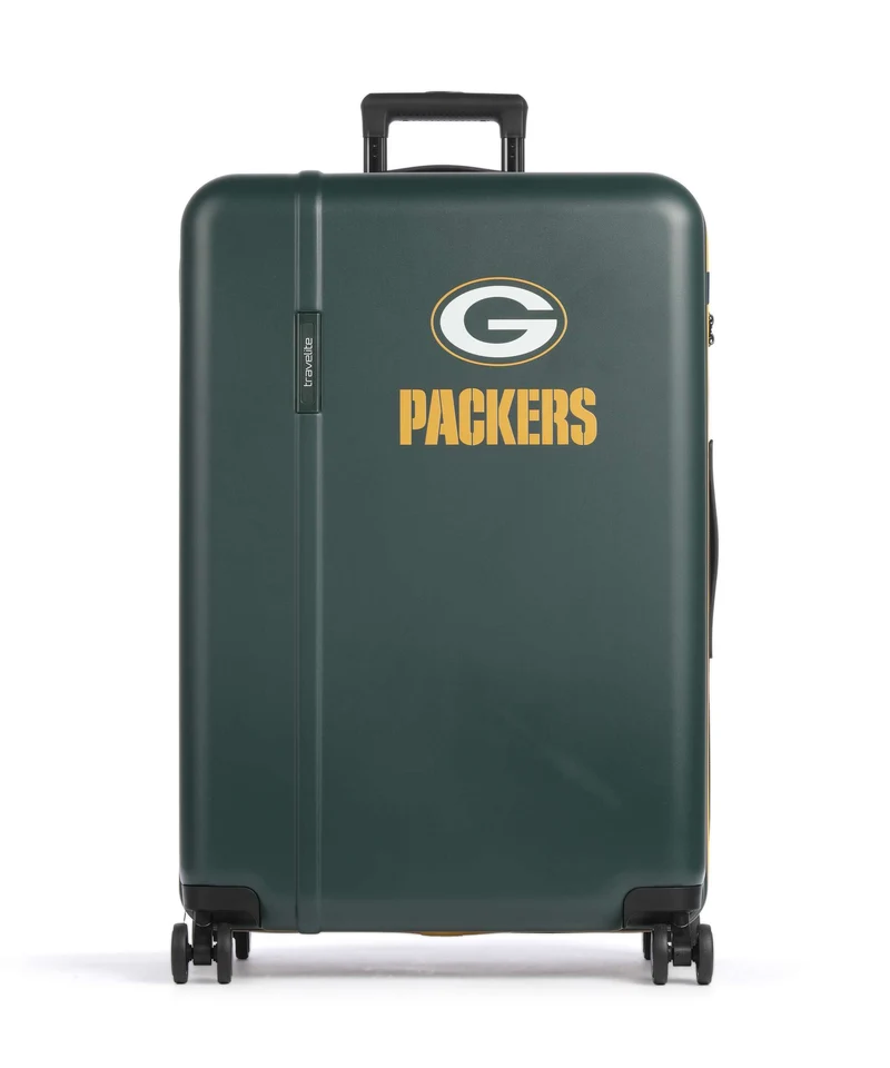 Travelite NFL Maleta con 4 ruedas green bay packers
