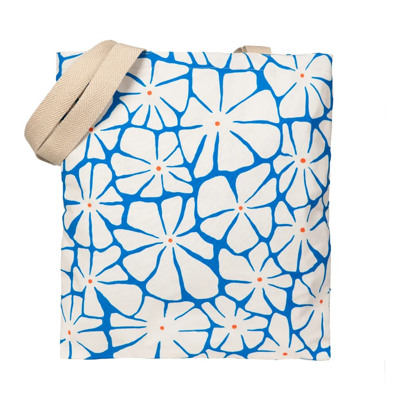 Tote bag 'Flors Azul'