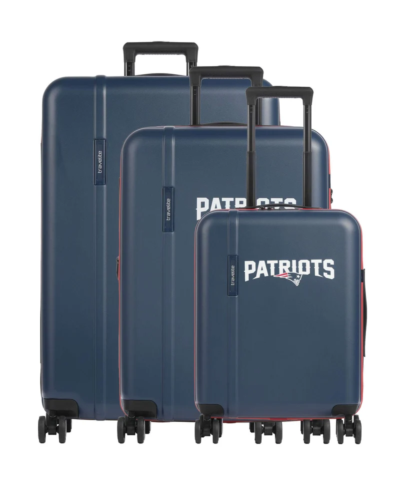 Travelite NFL Juego de maletas (4 ruedas) new england patriots