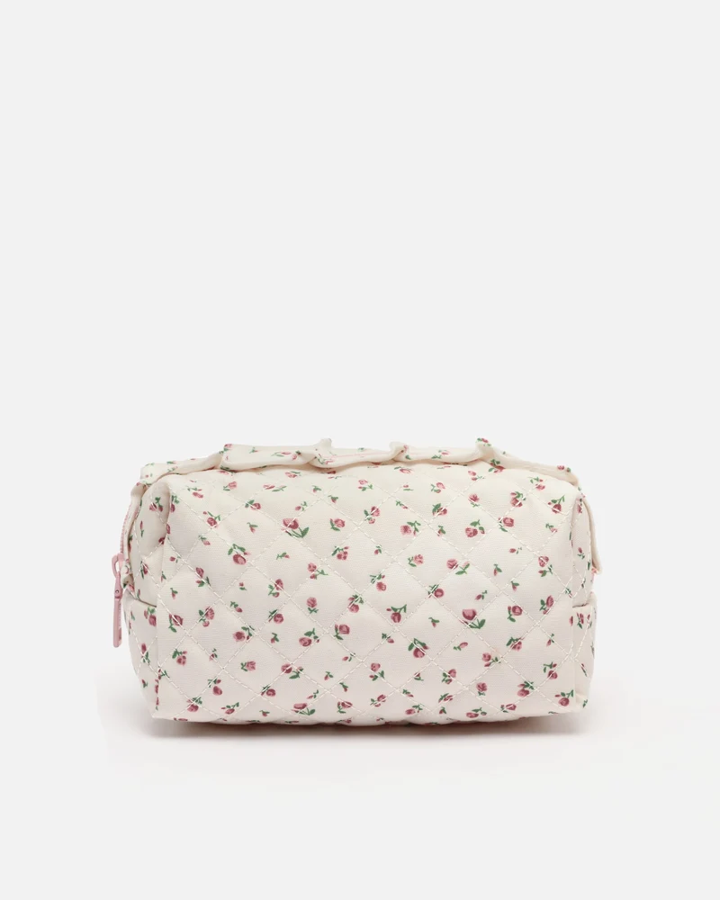 Cute neceser de viaje con estampado floral