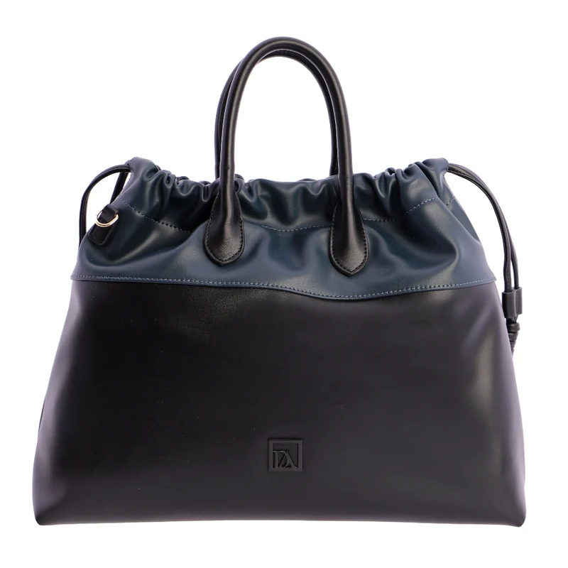 Bolso de mano con Bandolera Don Algodón Bicolor Negro
