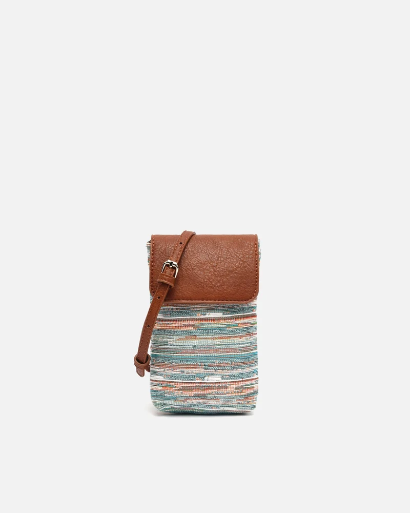 Lurdes bolso bandolera mini para móvil estampado jacquard