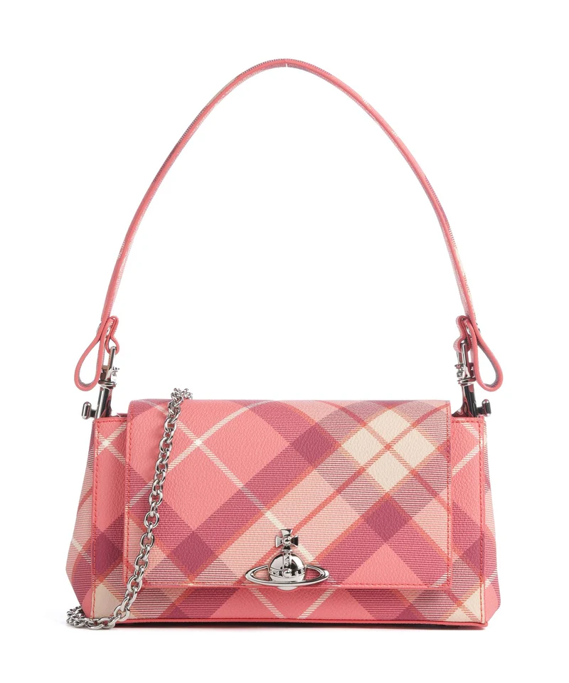 Vivienne Westwood Hazel Buccia D'Arancia Medium Bolso de hombro fraser pink