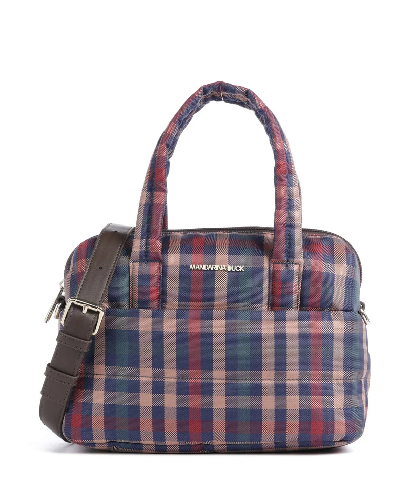 Mandarina Duck Tartan Bolso de mano tartan brown