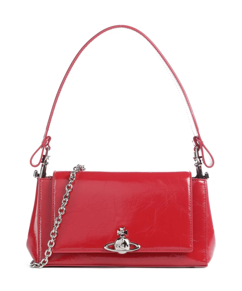 Vivienne Westwood Hazel Naplak Medium Bolso de hombro red