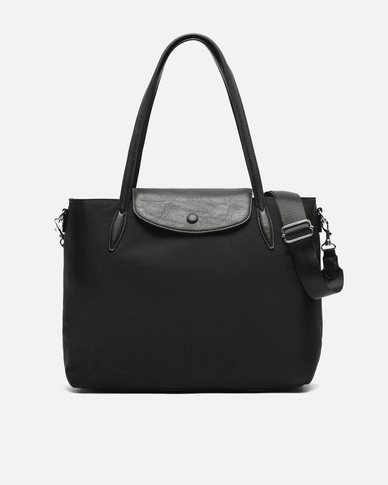 Teme bolso shopper grande en nylon con bolsillo para portátil 14 pulgadas